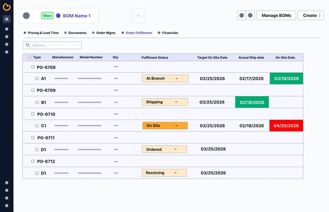 Track releases, shipments, and delivery updates in one place