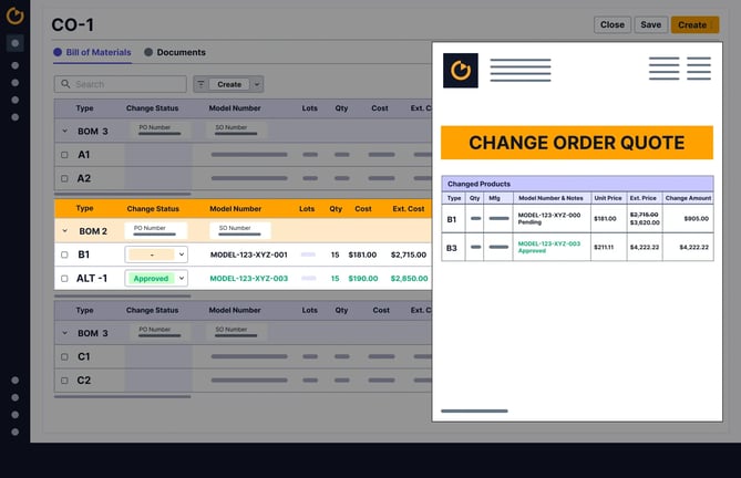 Updated Manage change orders...