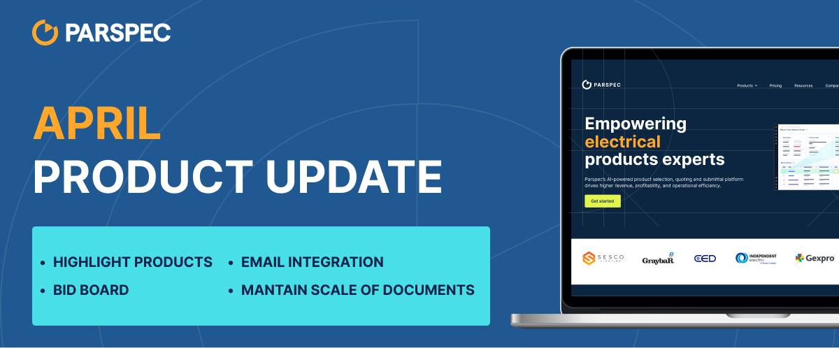 Parspec April product Update