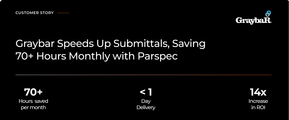 Graybar Submittals Savings Story-1