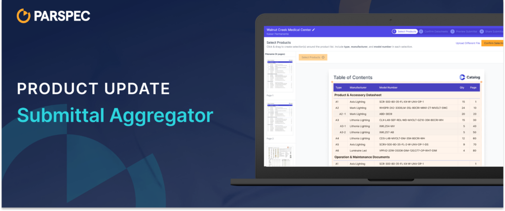 Submittal Aggregator Product Update