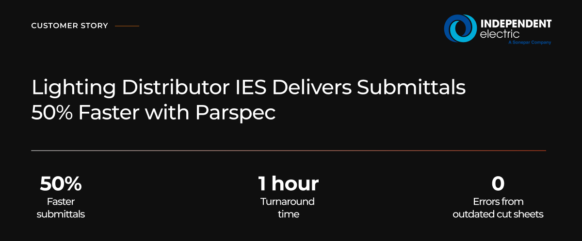 Lighting Distributor Submittals Faster