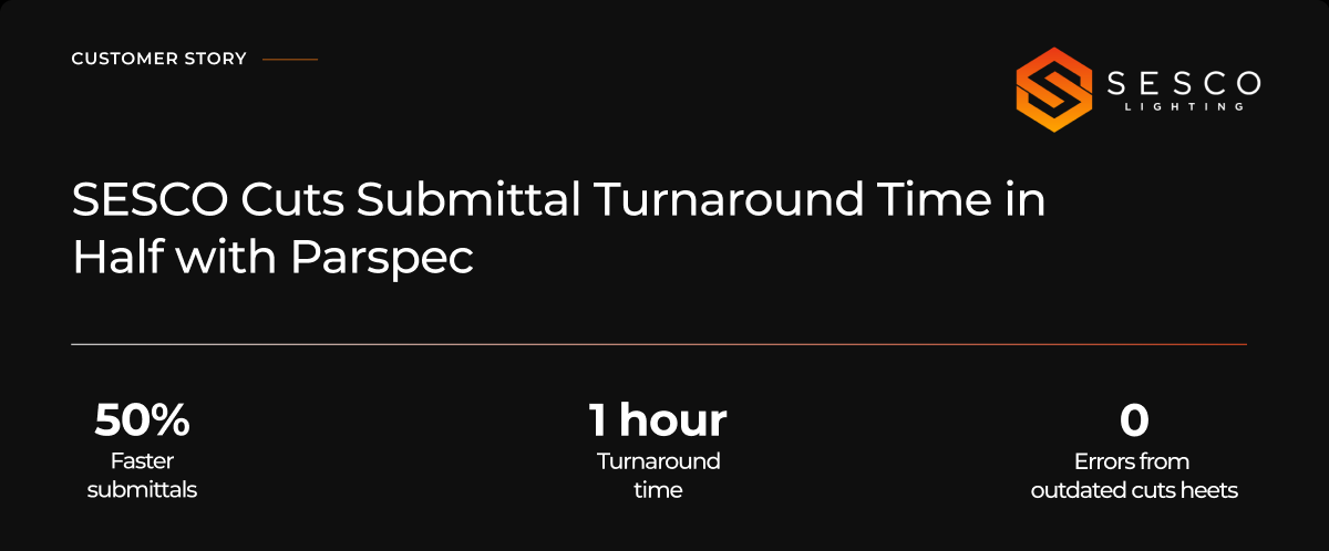 SESCO Parspec Turnaround Time