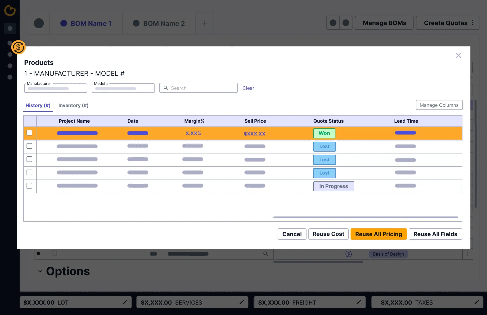 Price competitively with built-in historical pricing intelligence